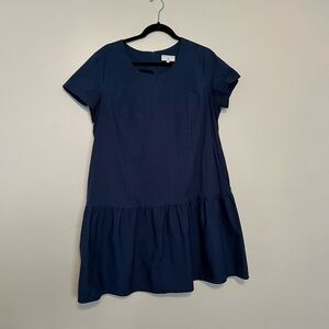 J Crew Navy Blue Short Sleeve Dress
